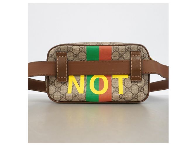 Borsa a tracolla Gucci GG Supreme Marrone - vista 9