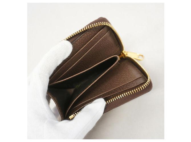 Cartera bi-fold Gucci Ophidia Castaño - vista 3