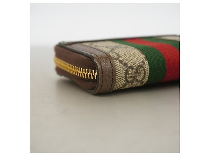 Cartera bi-fold Gucci Ophidia Castaño - vista 5