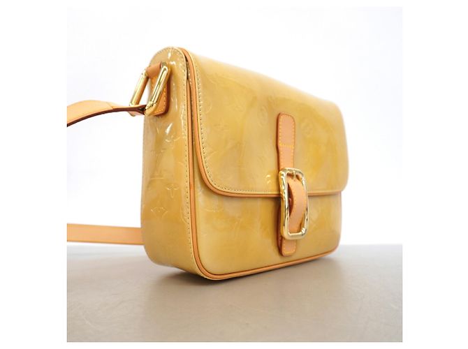 Borsa a tracolla Louis Vuitton Vernis Christie GM Beige - vista 2