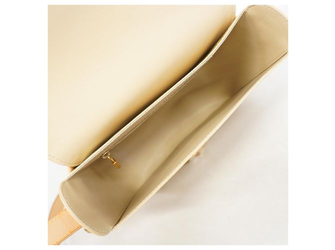 Borsa a tracolla Louis Vuitton Vernis Christie GM Beige - vista 4