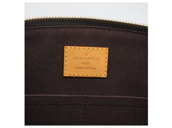 Borsa Louis Vuitton Vernis Sherwood GM in Amarante Bordò - vista 5