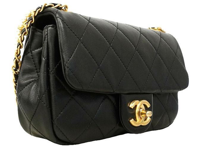 Borsa a tracolla Chanel Mini Matelassé con catena Nero - vista 2