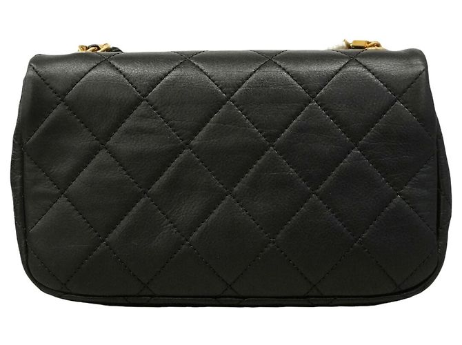 Borsa a tracolla Chanel Mini Matelassé con catena Nero - vista 8