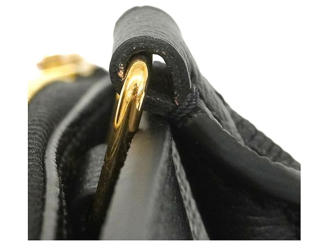 Borsa Louis Vuitton Monogram Empreinte Grand Palais MM Nero - vista 7