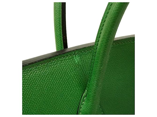 Hermès Borsa Hermes Birkin 35 Verde - vista 10