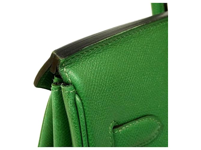 Hermès Borsa Hermes Birkin 35 Verde - vista 11