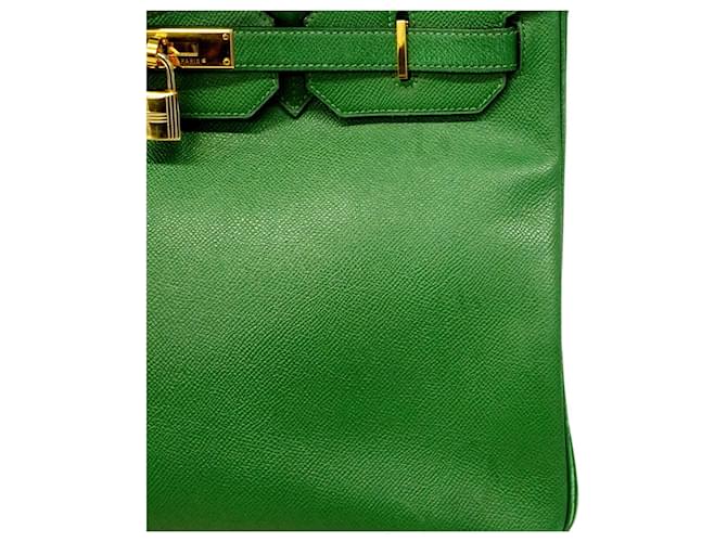 Hermès Borsa Hermes Birkin 35 Verde - vista 12