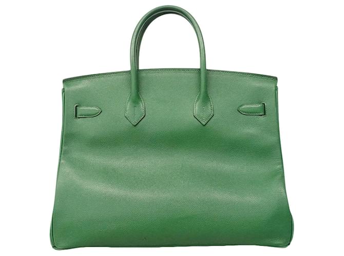 Hermès Borsa Hermes Birkin 35 Verde - vista 15