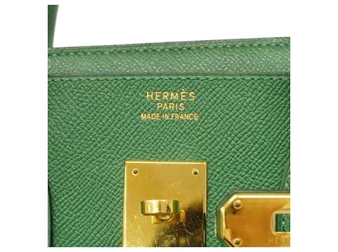 Hermès Borsa Hermes Birkin 35 Verde - vista 5