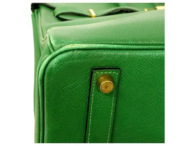 Hermès Borsa Hermes Birkin 35 Verde - vista 6