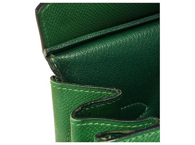 Hermès Borsa Hermes Birkin 35 Verde - vista 8