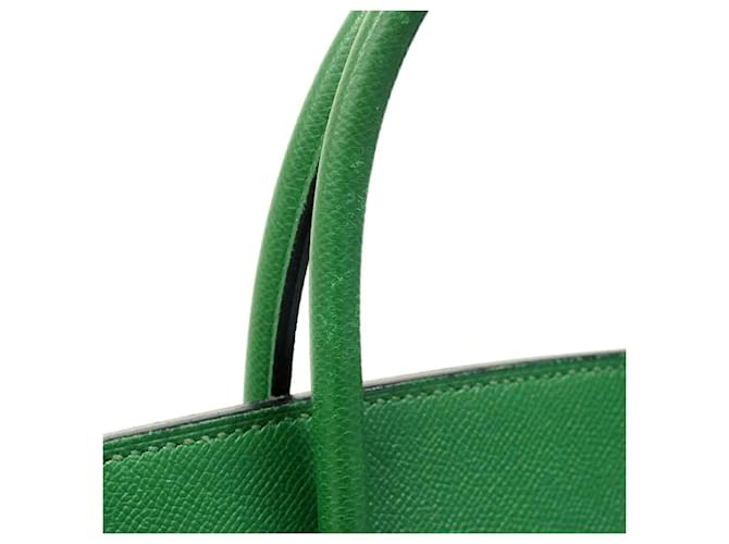 Hermès Borsa Hermes Birkin 35 Verde - vista 9