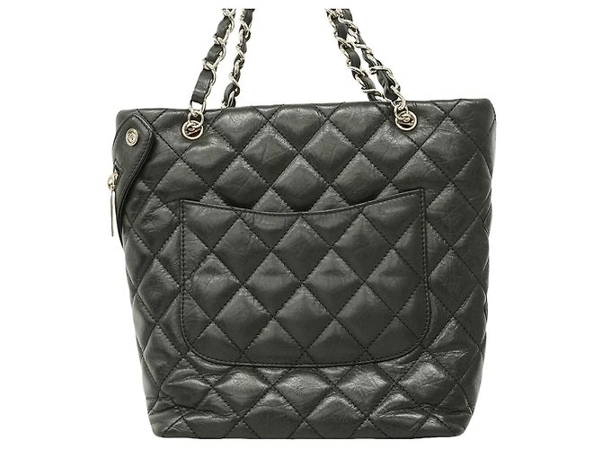 Borsa Tote Chanel Cambon in pelle di vitello Nero - vista 7