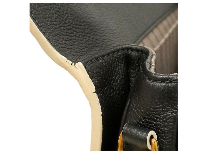 Borsa Louis Vuitton Monogram Empreinte Pochette Metis MM Nero - vista 7
