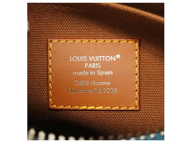 Borsa Louis Vuitton Keepall Bandoulière 25 Monogram Pigment Blu - vista 5