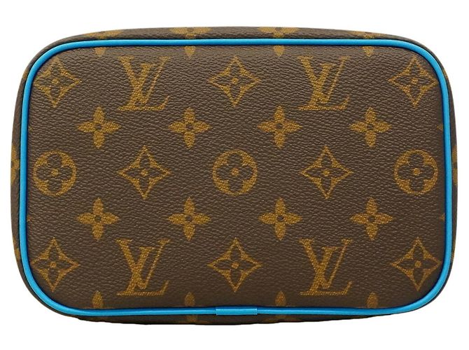 Borsa beauty Louis Vuitton Monogram Nice Mini Blu - vista 3