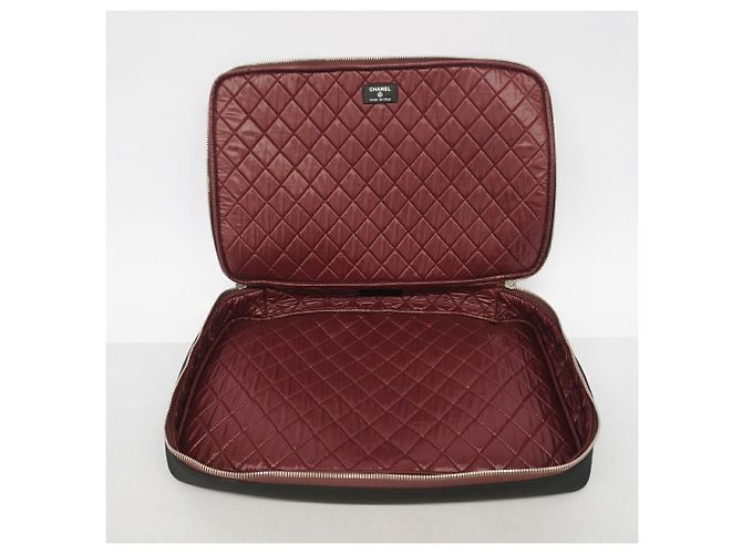 Borsa per laptop Chanel Matelassé Nylon Nero - vista 4