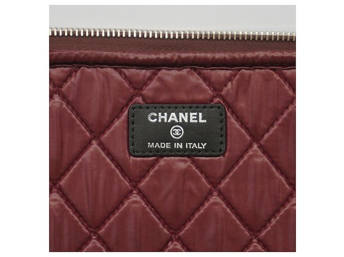 Borsa per laptop Chanel Matelassé Nylon Nero - vista 5