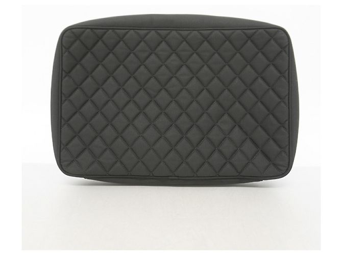 Borsa per laptop Chanel Matelassé Nylon Nero - vista 8