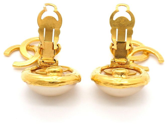 Orecchini a clip placcati oro Chanel D'oro - vista 7