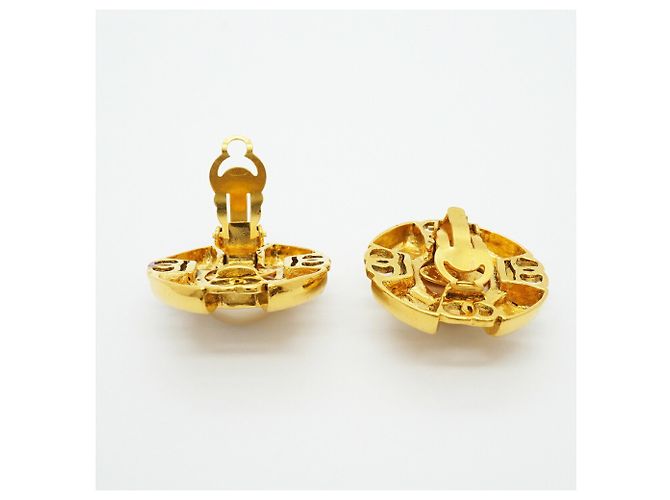 Orecchini a clip Chanel placcati oro D'oro - vista 3