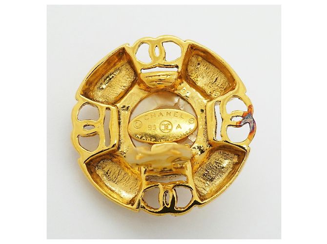 Orecchini a clip Chanel placcati oro D'oro - vista 4