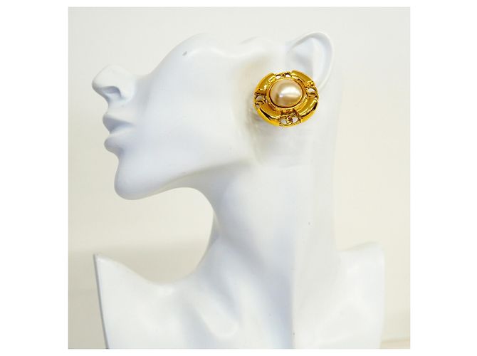 Orecchini a clip Chanel placcati oro D'oro - vista 5
