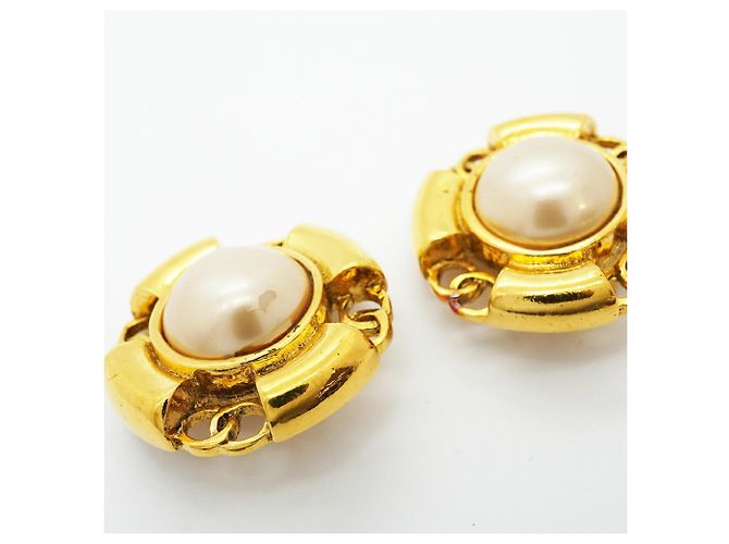 Orecchini a clip Chanel placcati oro D'oro - vista 6