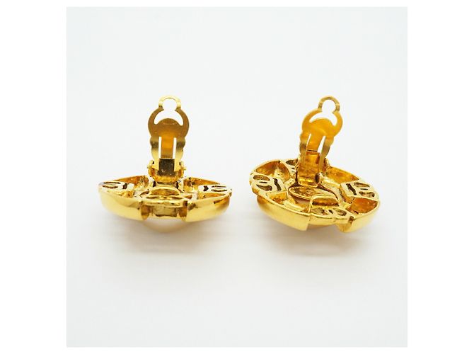 Orecchini a clip Chanel placcati oro D'oro - vista 8