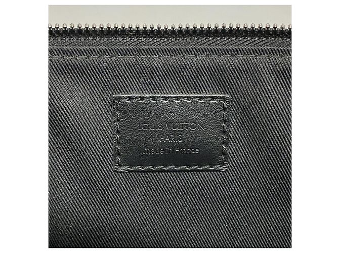 Sac banane Louis Vuitton Monogram Macassar Christopher Marron Noir - vue 5
