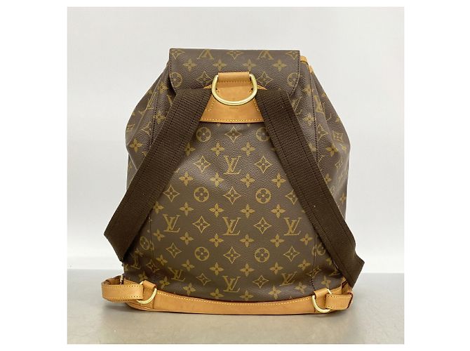 Zaino Louis Vuitton Monogram Montsouris GM Marrone - vista 11