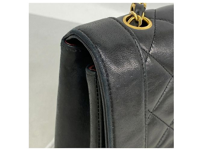 Borsa a Tracolla Chanel Diana con Catena Nero - vista 7