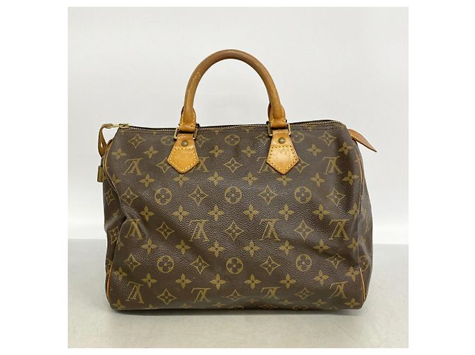 Borsa Louis Vuitton Monogram Speedy 30 Marrone - vista 12