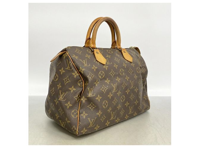 Borsa Louis Vuitton Monogram Speedy 30 Marrone - vista 2