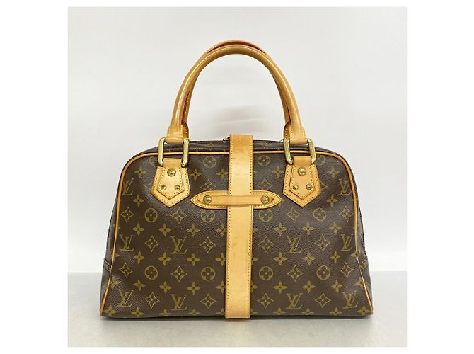 Borsa Louis Vuitton Monogram Manhattan GM Marrone - vista 12
