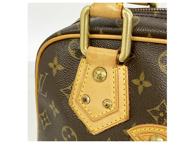 Borsa Louis Vuitton Monogram Manhattan GM Marrone - vista 8