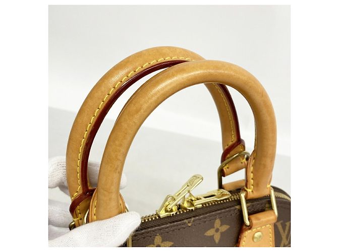 Borsa a mano Louis Vuitton Alma BB Monogram Marrone - vista 7