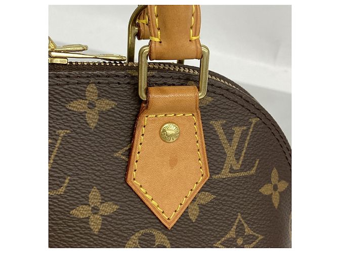 Borsa a mano Louis Vuitton Alma BB Monogram Marrone - vista 9