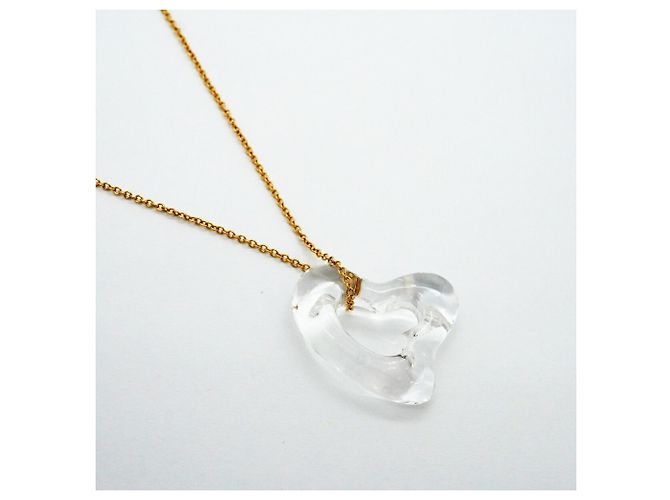 Collana Cuore Tiffany & Co. in Oro Giallo 18K con Cristallo - vista 2