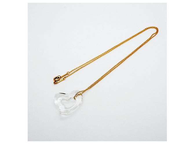 Collana Cuore Tiffany & Co. in Oro Giallo 18K con Cristallo - vista 3