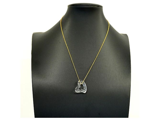 Collana Cuore Tiffany & Co. in Oro Giallo 18K con Cristallo - vista 6