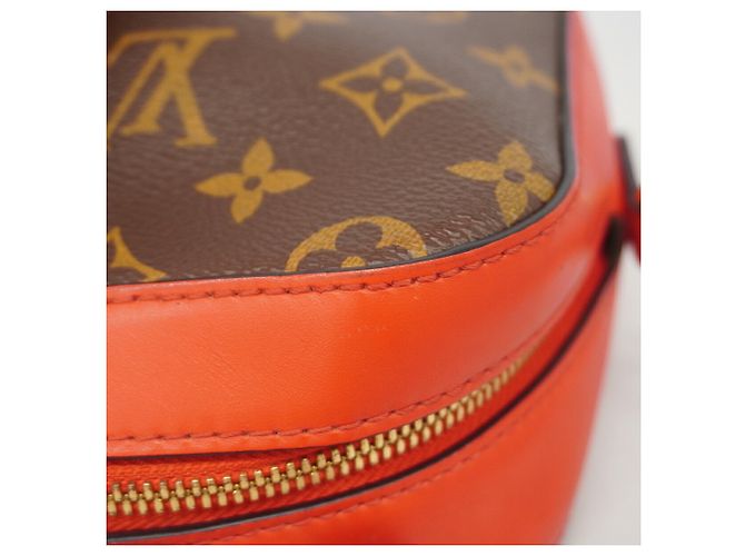 Borsa a tracolla Louis Vuitton Monogram Saint-Onge Marrone Rosso - vista 10