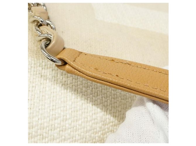 Borsa a tracolla con catena Chanel Deauville Beige - vista 10