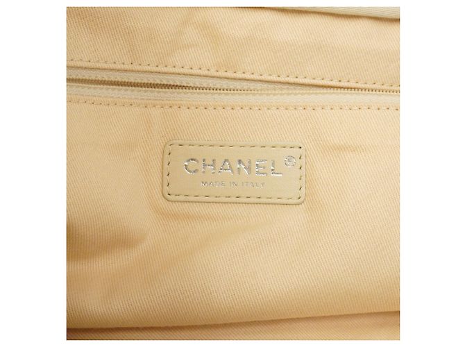 Borsa a tracolla con catena Chanel Deauville Beige - vista 5