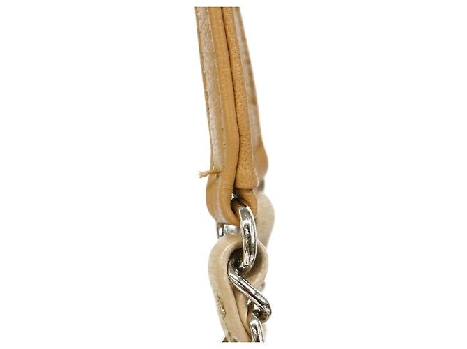 Borsa a tracolla con catena Chanel Deauville Beige - vista 8