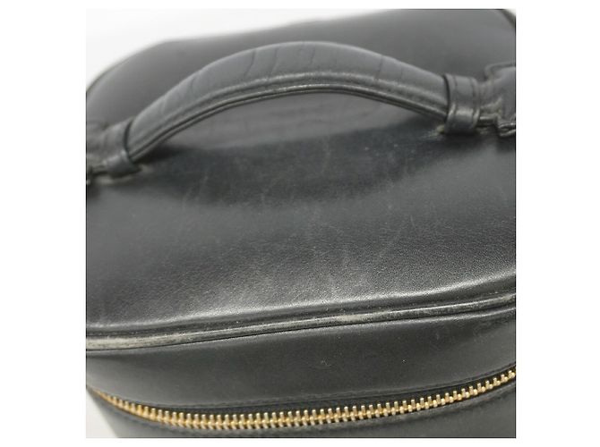 Borsa Vanity Chanel in pelle d'agnello nera Nero - vista 10