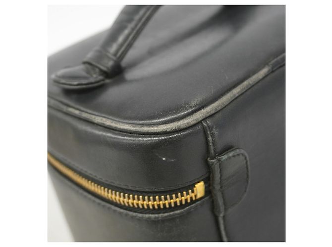 Borsa Vanity Chanel in pelle d'agnello nera Nero - vista 6