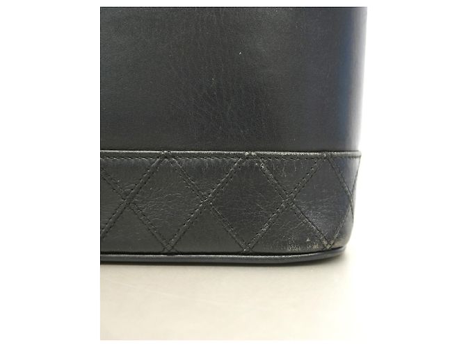 Borsa Vanity Chanel in pelle d'agnello nera Nero - vista 8