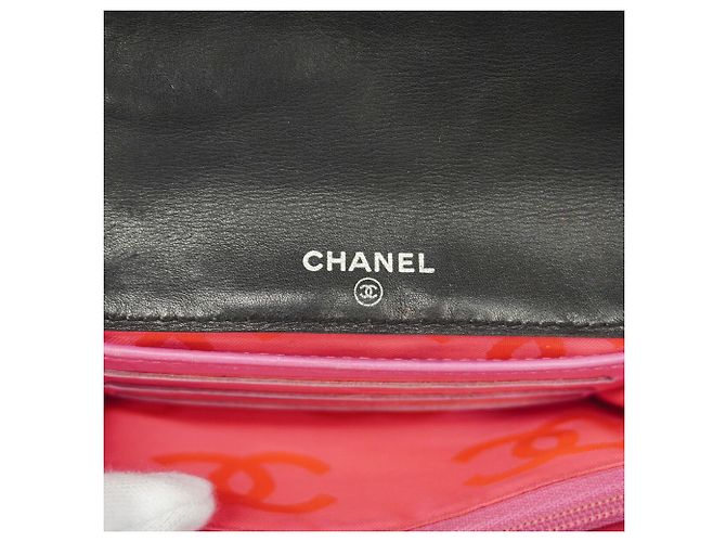 Cartera Chanel Cambon de piel de cordero Negro - vista 4